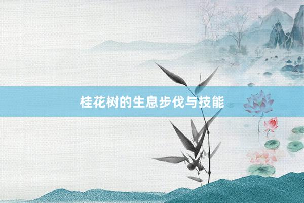 桂花树的生息步伐与技能
